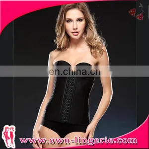 Best Selling Plus Size Waist Trainer Belt Latex Steel Boned Corset thumbnail-2