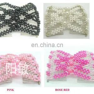 Make Your Hair Elegant Double Beaded Hair Combs thumbnail-1