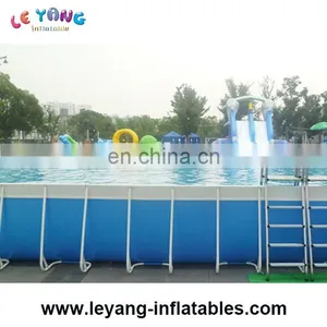 Steel Frame Swimming Pool /water Park With Water Slide for Rental thumbnail-1