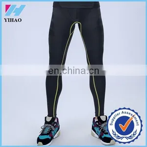 Yihao Compression Tights Gym Fitness Professional Sports Men Pants High Elasticity Running Joggers Fit Tights Leggings thumbnail-1