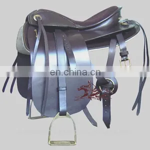Trail Saddle - 2016 Custom Trail Saddle - Genuine Leather Western Trail Saddle thumbnail-1
