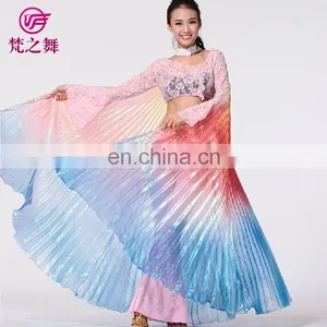 P-9071 American Hot Sale Translucent Gradient Color Adult 360 Degree Belly Dance Isis Wings thumbnail-1