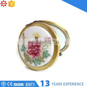 Ceramic Painting Mirror With Metal Circular Border thumbnail-1
