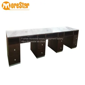 Wholesale Luxury Customized Triple Vent Salon Long Manicure Table thumbnail-1