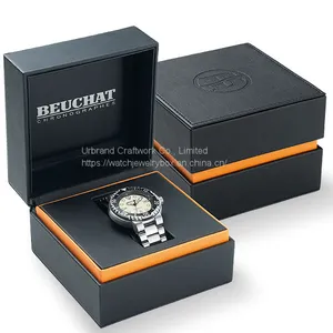 Wholesale Custom Luxury Watch Packaging Box Elegant Rectangle Watch Gift Box With Custom Logo on Sale thumbnail-1