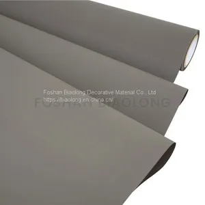 Moisture-proof Soft Touch Plain Color PVC Plastic Film Roll for Wardrobe Decoration thumbnail-3
