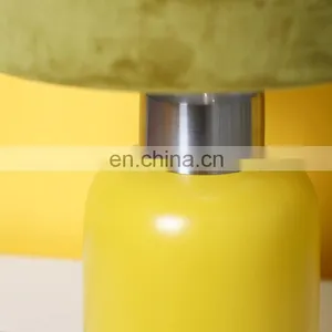 Japan Modern Matt Yellow Ceramic Base Custom Cheap Bedside Unique Desk Lamps for Hotel Home thumbnail-2
