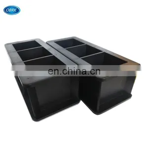Black Color Three Gang Concrete Cube Mould,Concrete Molds 100mm thumbnail-3