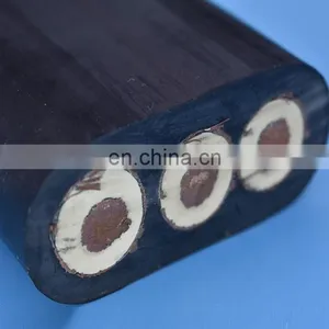 Rubber Sheathed YFFB Flat Reel Cable for Crane Protective Sheath Cable thumbnail-4