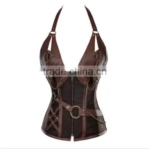 Hot Selling Wholesale Plus Size S-6L Sey Deep V Neck Halter Steampunk Corsets and Bustiers L L L 4L 5L 6L Thong Women Lingerie B thumbnail-1