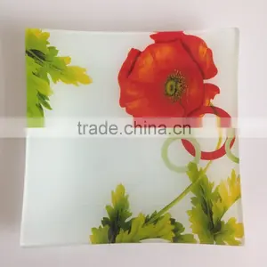 High Quality Decal Glass Plate for Christmas thumbnail-2