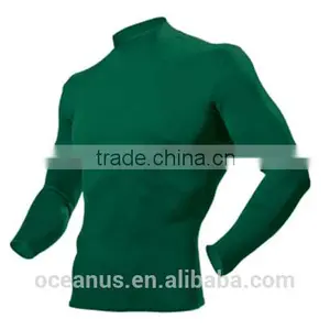 100% Poly Knit Mens L/S Stand Collar T Shirts thumbnail-3