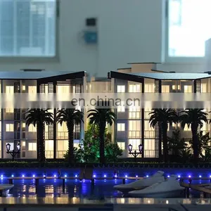 3d Physical Model Architecture With Model Trees , Cars and Furniture thumbnail-4