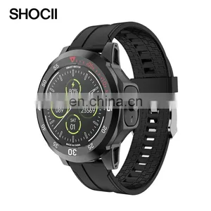 N15 Fashion Dual Headset Talk Heart Rate Blood Pressure Monitoring Local Music BT Calling Wireless Earphone 2in1 Smart Watch thumbnail-5