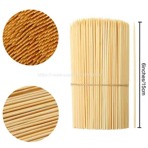 Extra Long Flat Bamboo Skewers Sticks Wholesale 2.5mm x 15cm thumbnail-1