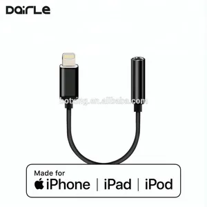 MFi Chip Jack Lightening Audio Charger Adapter for Apple Lightening 8pin to 3.5mm Headphone Jack Adapter thumbnail-2