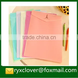 A4 PP Plastic Waterproof Candy Colored Smile Document Bag/ Envelope Folder thumbnail-5