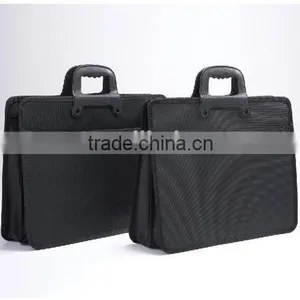 Black Business Briefcase/Sewing Handle Briefcase thumbnail-2