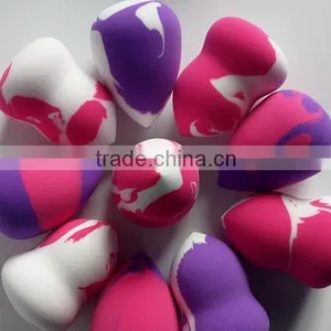 Convenient Portable Case is Perfect for Cosmetic Bag Storage Natural Latex Sponge Heart Shape Makeup Sponge thumbnail-3