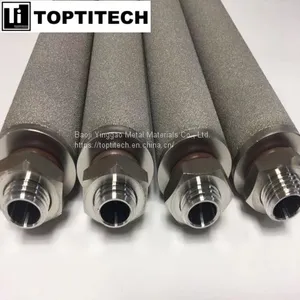 65um M30 Connection Flat Bottom Porous Metallic Filter Element thumbnail-1