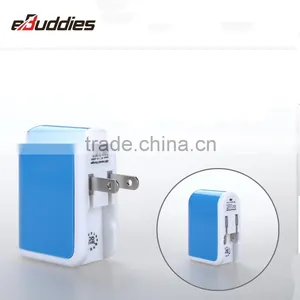 2.1a Mobile Phone Travel Charger Dual Usb Wall Charger For Samsung/Iphone thumbnail-6