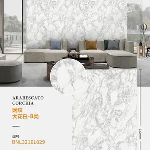 Arabescato Marble Sintered Stone White Arabescato Slab Background Wall Villa thumbnail-2