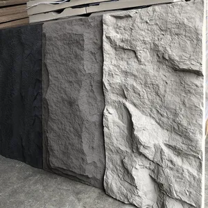 3D Wall Panel Board PU Stone Polyurethane Artificial Stone Lightweight Wall Faux Stone Free Modern Plastic Panels for Walls thumbnail-2