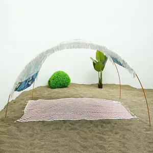 Promotional Beach Gazebo Affordable Price, Beach Sun Shelter With Carry Case, Commercial Grade Aluminum Frame for Hotel and Villa Resort Supply thumbnail-5
