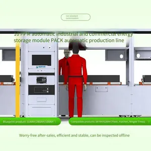 Square Shell Battery Pack Production Line, Fully Automated Line Body Machinery and Equipment for Household Energy Storage and Industrial and Commercial Energy Storage Modules thumbnail-4