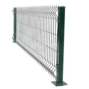 3D Welded Wire Mesh Panels, 3D Curved Fences, Arched Outdoor Garden Fences for Sale thumbnail-1