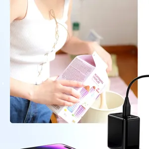 65W GaN QC3.0 Fast Charging USB-C Laptop & Phone Travel Charger Adapter thumbnail-2