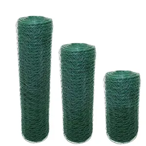 Fabrikpreis PVC-beschichtetes hexagonales Drahtgeflecht Hühnerkäfig-Drahtgeflecht thumbnail-1
