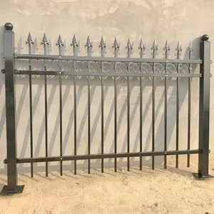 Zinc Steel Fencing for Agricultural Livestock Enclosures, 1.2m Tall, 4-Rail, Smooth Top Bar thumbnail-3