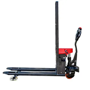 All Electric Walking Forklift Pallet Stacker Electric Stacker With Lead Acid Battery thumbnail-3