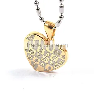 Trending Hot Products 2016 Engravable Stainless Steel Heart Pendant thumbnail-3