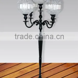Cast Aluminium Crystal Candelabra, Candle Stand, Candle Holder, Candle Light, Pillar Holder thumbnail-1