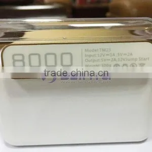 18mm Thick 8000mAh 200A/400A Golden Pocket Size Slim Car Jump Starter thumbnail-5