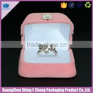 2016 Lovely Design New Product Velvet Surface Cardboard Printed Jewelry Packaging Box/velvet Jewelry Box thumbnail-2