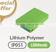 1500mAh Portable External Mini Power Bank Battery Charger for Smartphones thumbnail-1
