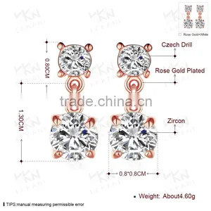Fine Jewelry Hanging Women's Wedding Shining Earrings thumbnail-4