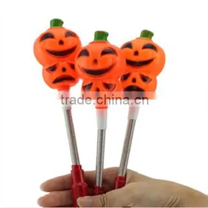 New Arrival Funny Product Halloween Pumpkins Flash Led Stick Springs Glow Sticks thumbnail-2