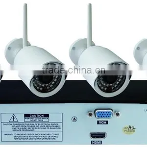 Factory Direct 4 CH Wireless P2p ip CCTV Camera System With 1.0 Megapixel Wireless Bullet Camera Kit thumbnail-2