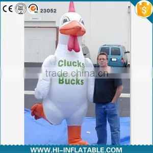 Hot Sale Customized Inflatable Moving Chicken Cartoon,inflatable Chicken for Promotion thumbnail-1