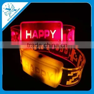 Wholesale Custom Promotional Glow Led Bracelet for Sport thumbnail-1
