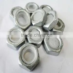 No.2 Zinc Plated With Spring & Ball Hex Anti-theft Steel Lock Nut thumbnail-1