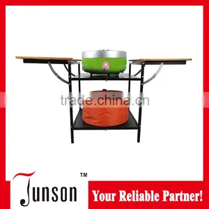 Folding BBQ Shelf and Patented Design Charcoal Grill/Indoor Smokeless Charcoal Barbecue Grill thumbnail-1