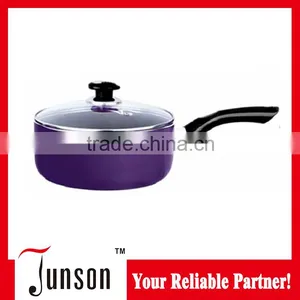 20cm Non-stick Aluminum Sauce Pan With Glass Lid/Pressed Aluminum Sauce Pot thumbnail-1