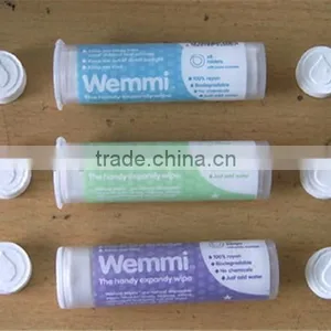 10pcs/tube Packing 100% Mesh Spunlace White Nonwoven Fabric Towels Compressed to Round Shape Coin Mini Magic Quality Choice thumbnail-3