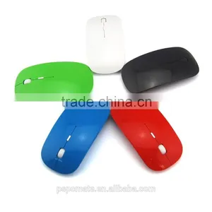 Wireless 2.4G USB Receiver Super Slim Adjustable DIP Rechargeable Wireless Mouse With Black Gift Box thumbnail-2