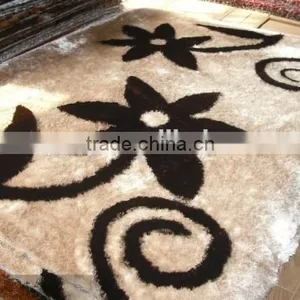 Polyester Shaggy Carpets Tile , Flooring Mat /rug thumbnail-2